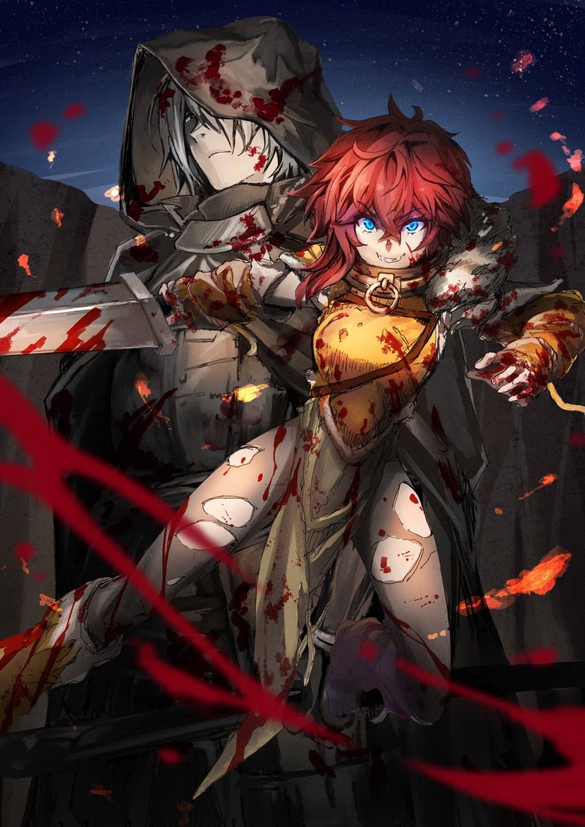 iarumas and garbage (wizardry and 1 more) drawn by fuugetsu_makoto