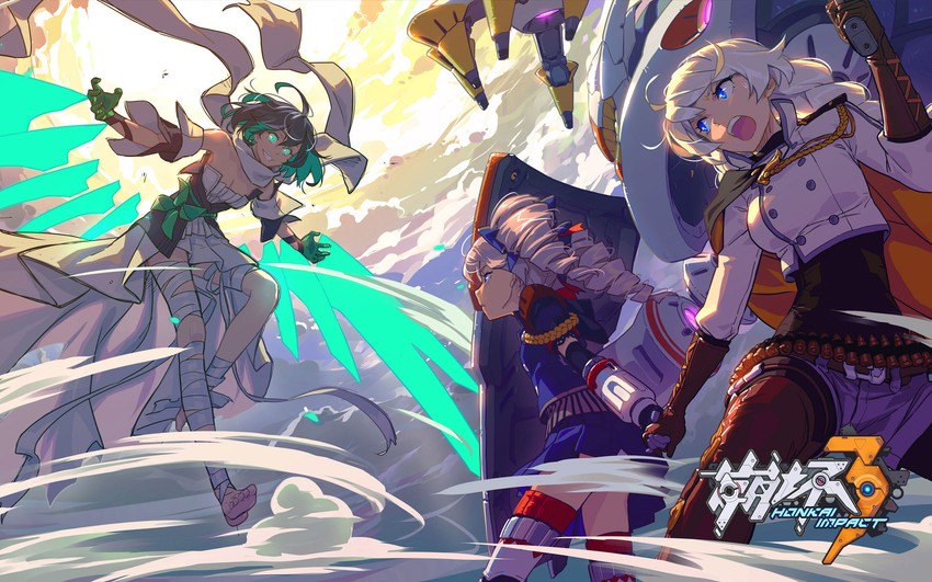 kiana kaslana, bronya zaychik, project bunny, and wendy (honkai and 1 more)