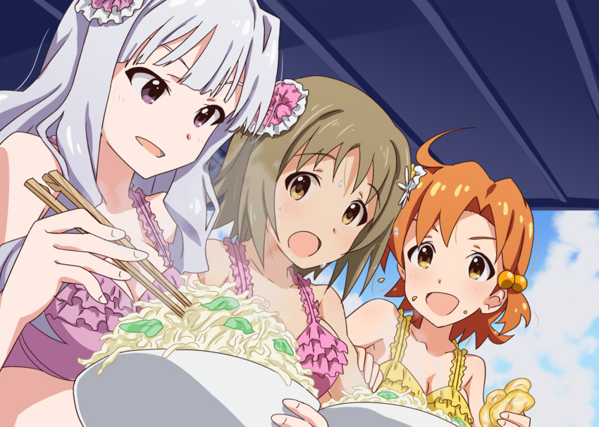 shijou takane, mimura kanako, and yabuki kana (idolmaster and 2 more) drawn by pokowachikusu