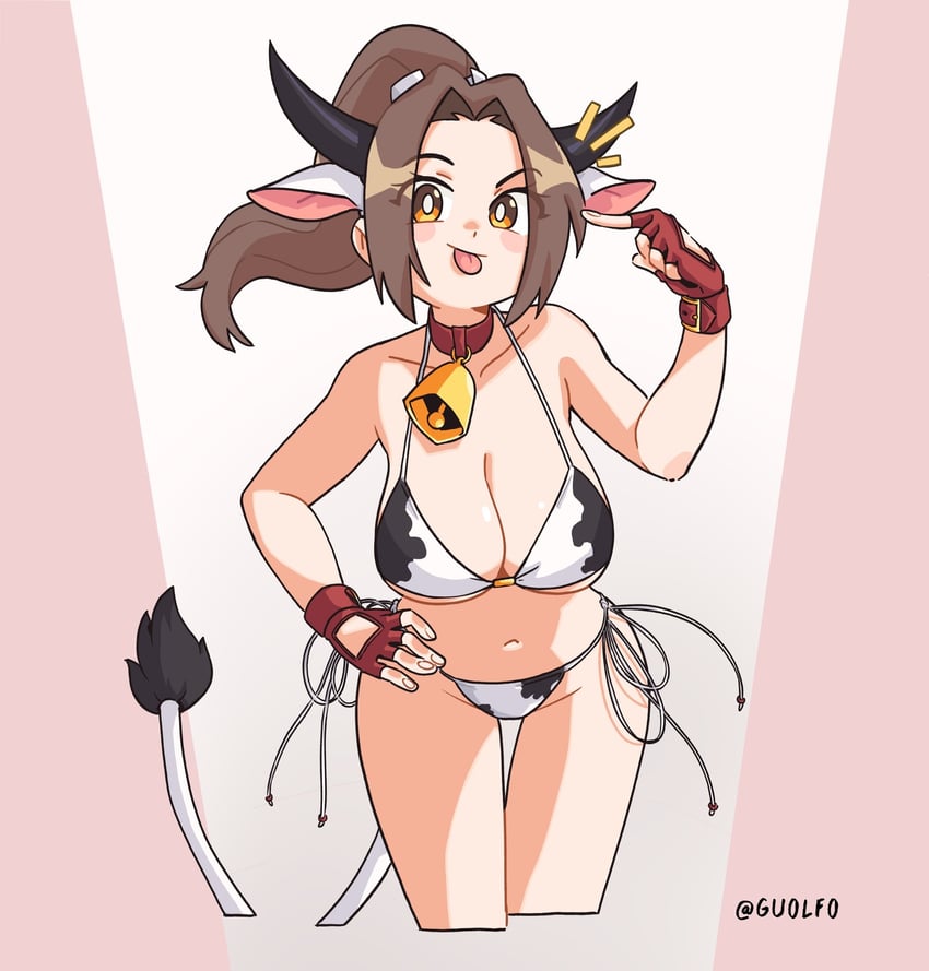 shiranui mai (fatal fury and 1 more) drawn by guolfo