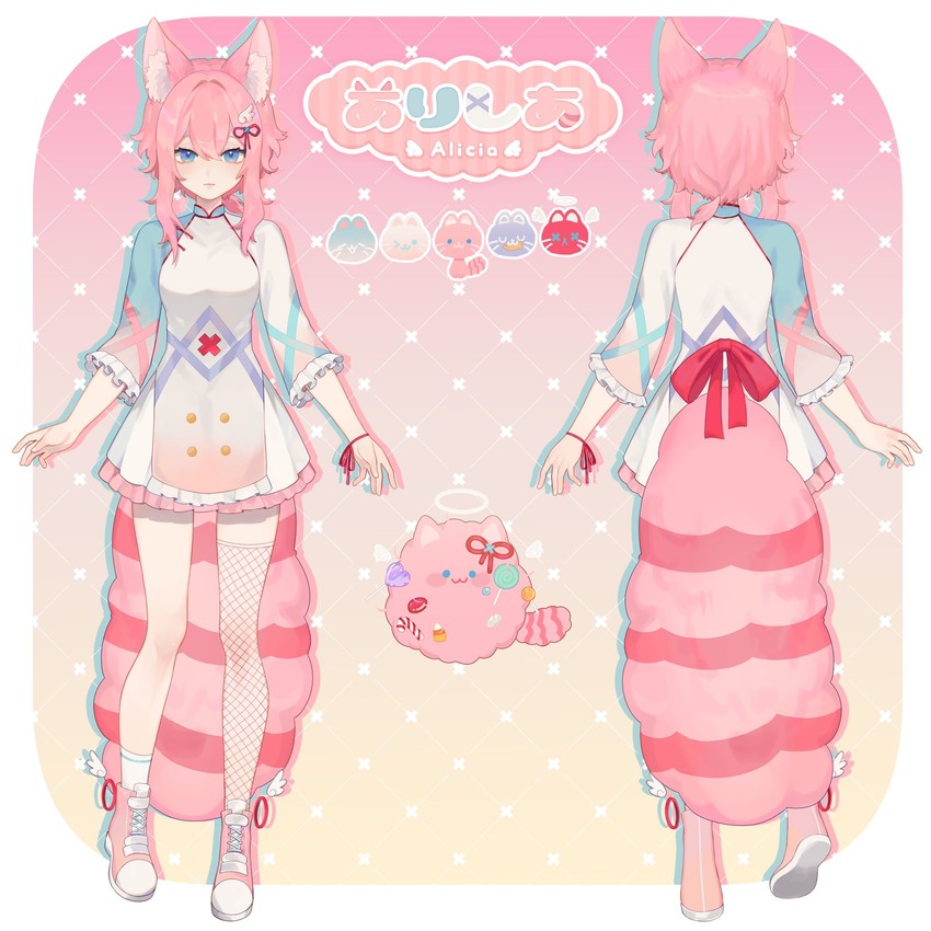 alicia cotton (indie virtual youtuber) drawn by rionkun81