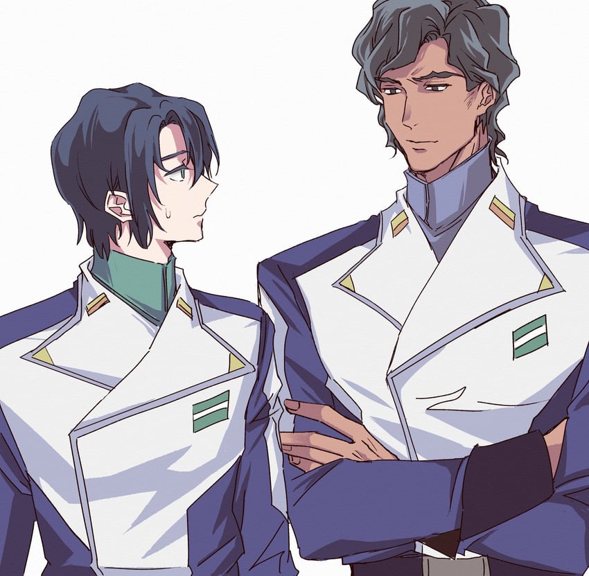 athrun zala and ledonir kisaka (gundam and 3 more) drawn by fukuchika_(kmg_ck)