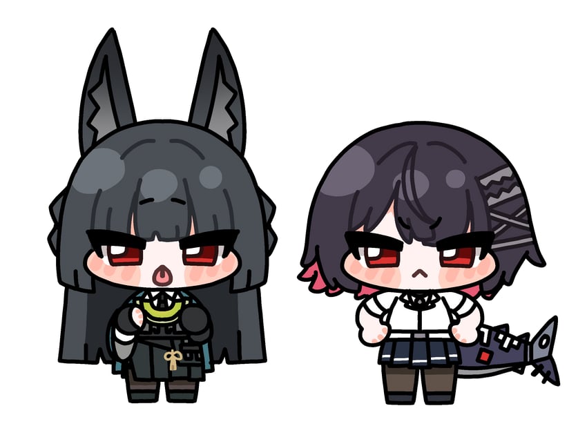 ellen joe and hoshimi miyabi (zenless zone zero) drawn by zeroku77