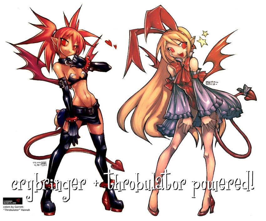 etna and flonne (disgaea and 1 more) drawn by crybringer