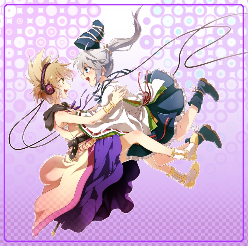 toyosatomimi no miko and mononobe no futo (touhou) drawn by re_ghotion