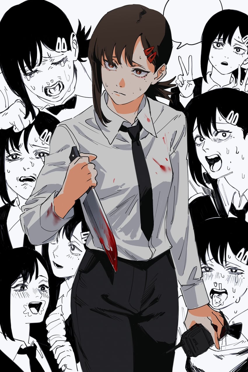higashiyama kobeni (chainsaw man) drawn by roru_(lol_dessin)