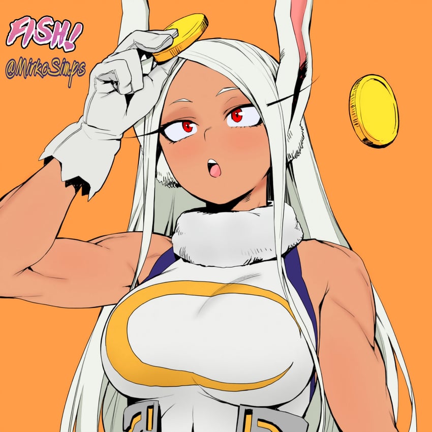 mirko (boku no hero academia) drawn by mirkosimps and parallaxfused