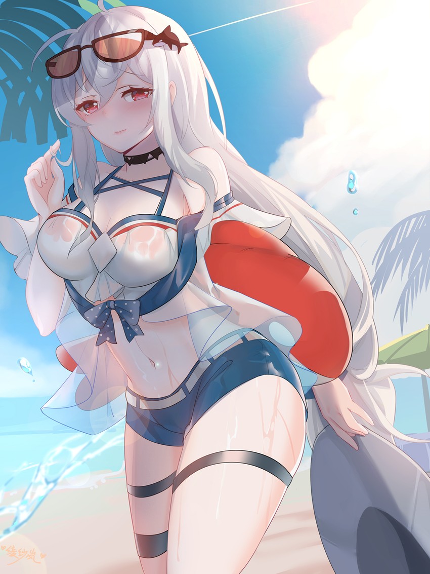 skadi (arknights) drawn by lingshalan