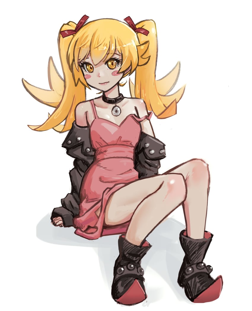 marnie and oshino shinobu (pokemon and 3 more) drawn by ricman_rt