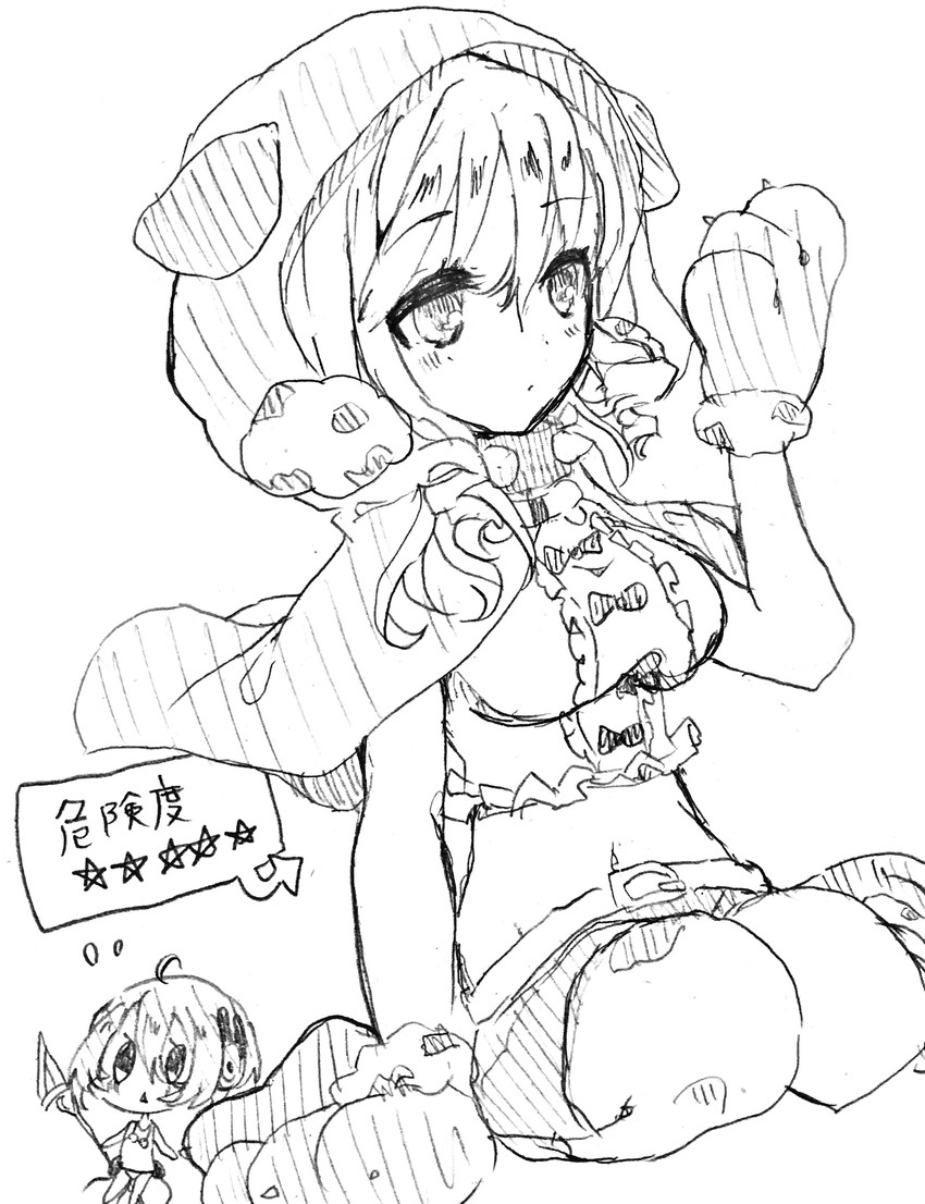 swim swim and tama (mahou shoujo ikusei keikaku and 1 more) drawn by micro_(micronm)