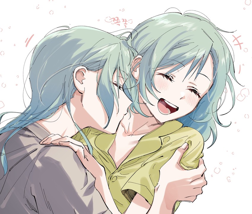 hikawa sayo and hikawa hina (bang dream!) drawn by zihacheol