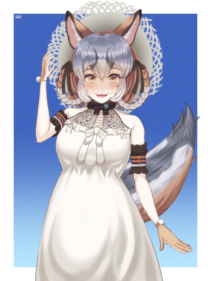 island fox (kemono friends and 1 more) drawn by falr_illust