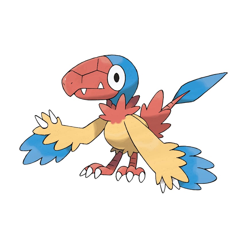 archen (pokemon and 1 more) drawn by sugimori_ken