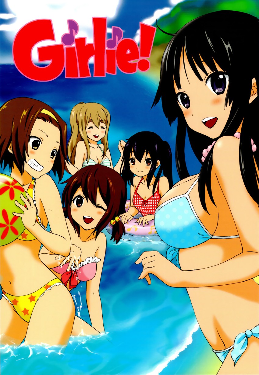 akiyama mio, nakano azusa, hirasawa yui, tainaka ritsu, and kotobuki tsumugi (k-on!)