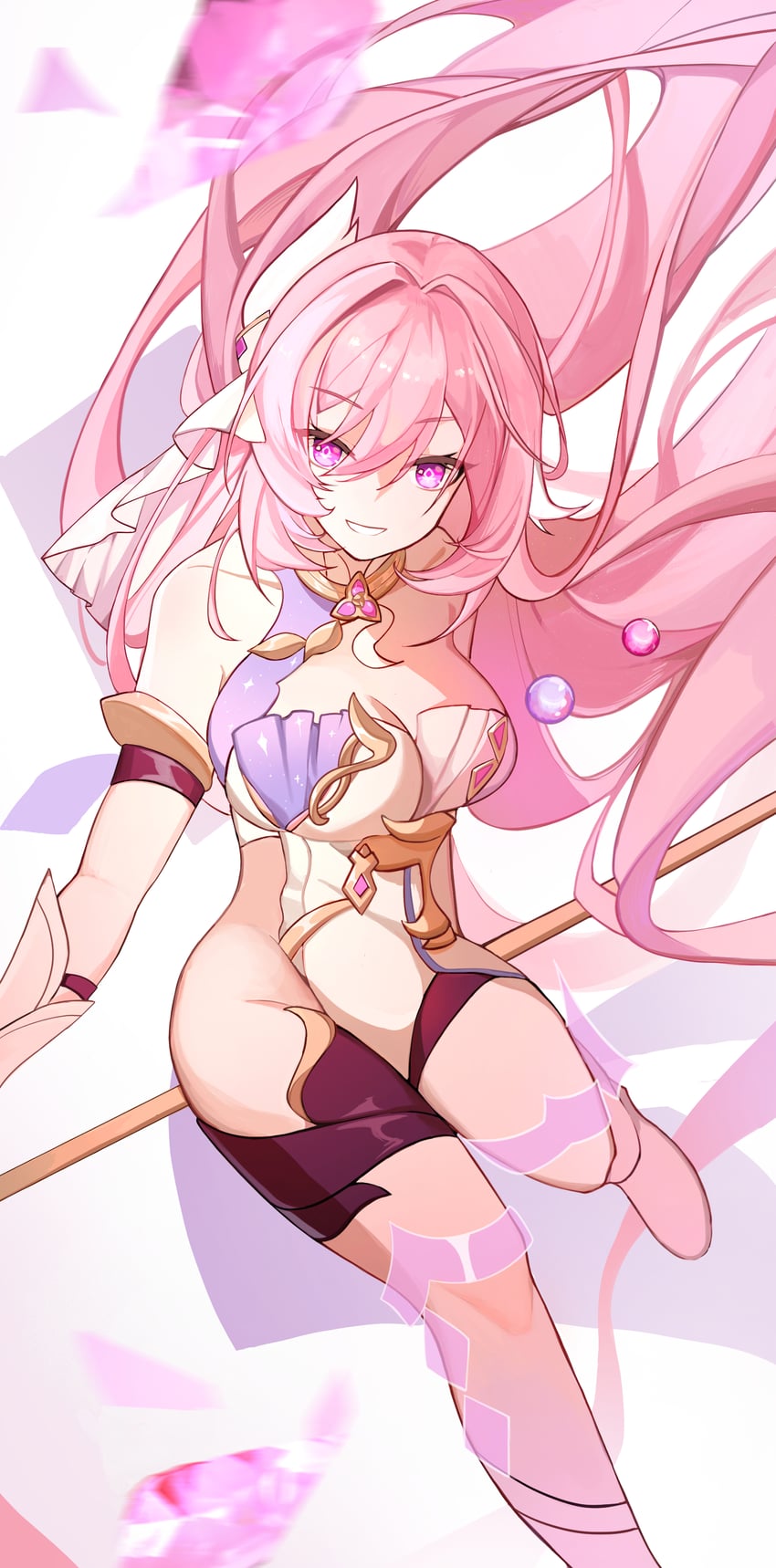 elysia (honkai and 1 more) drawn by yume-dream