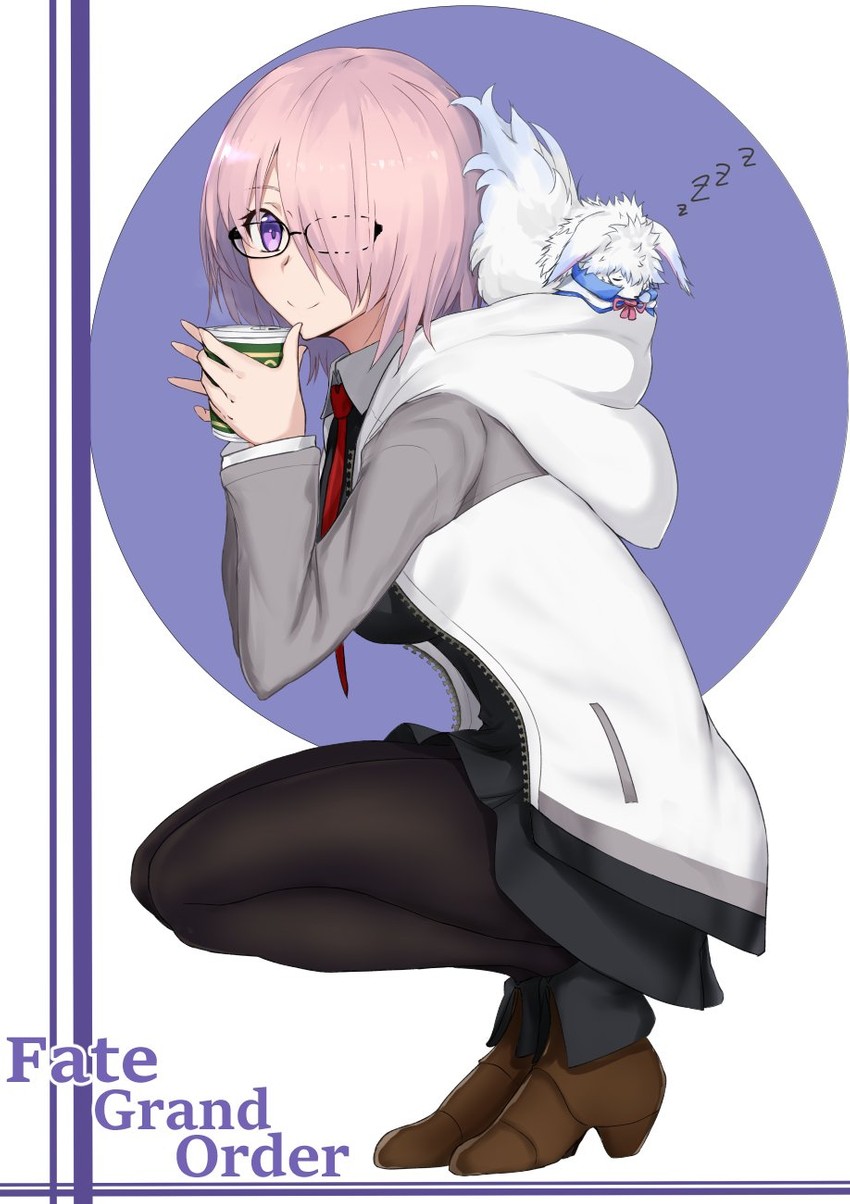 mash kyrielight and fou (fate and 1 more) drawn by akatsuki_ikki