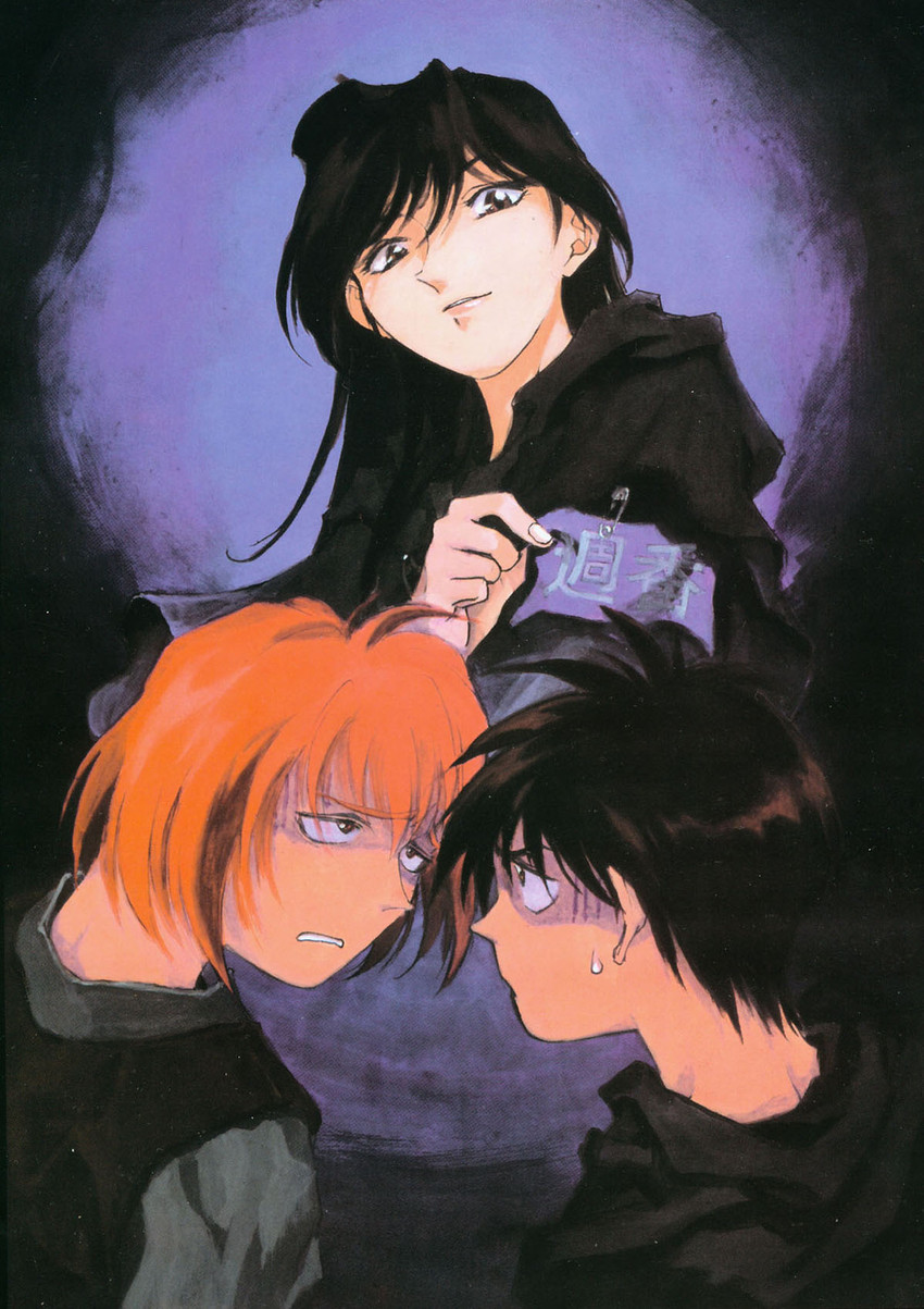 orphen, leticia maccready, and hartia (majutsushi orphen) drawn by kusaka_yuuya