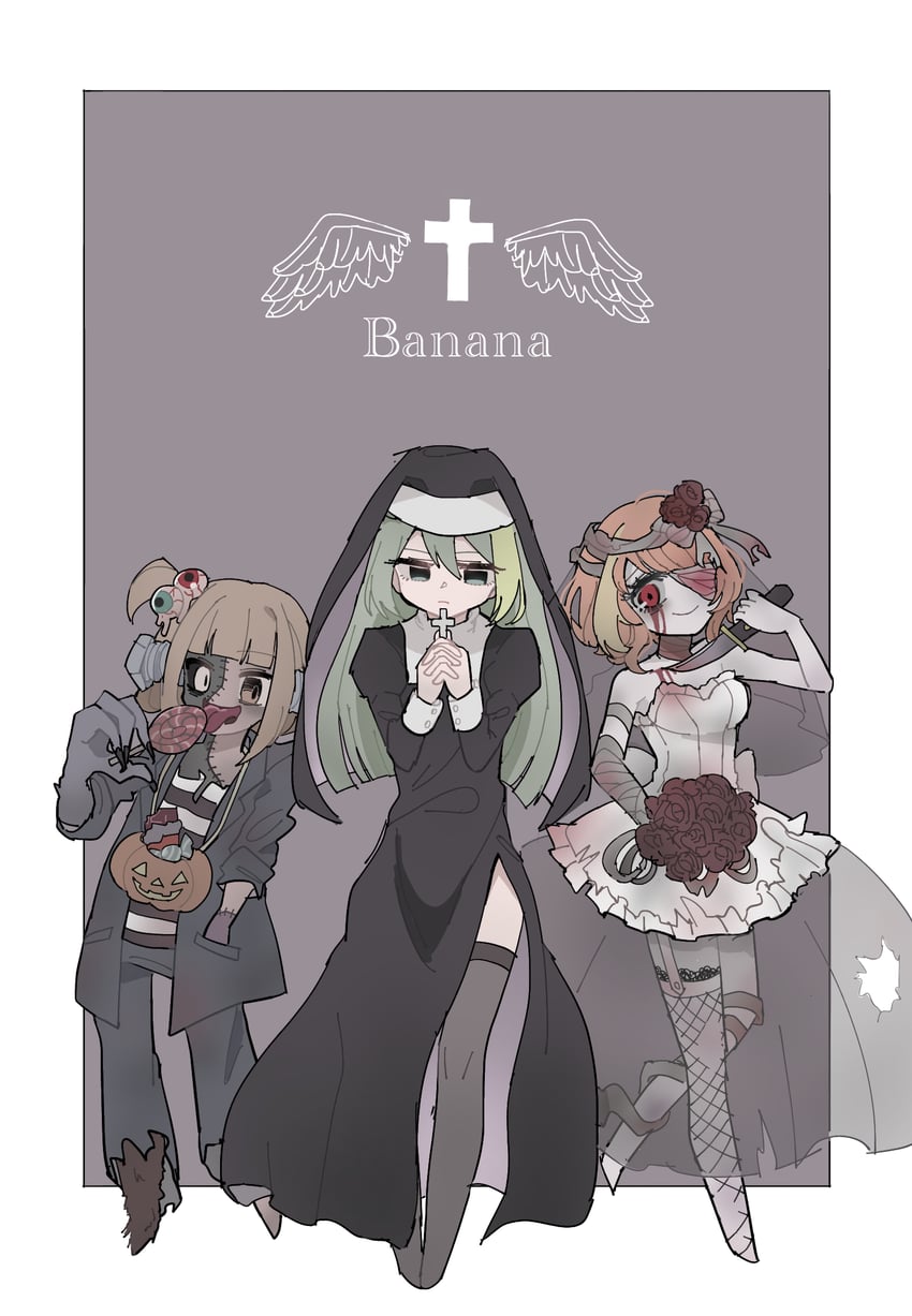 alina gray, hiroe chiharu, and haruna konomi (mahou shoujo madoka magica and 1 more) drawn by takenoko_mgrc