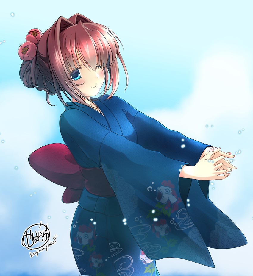 asakura otome (da capo and 1 more) drawn by kayura_yuka
