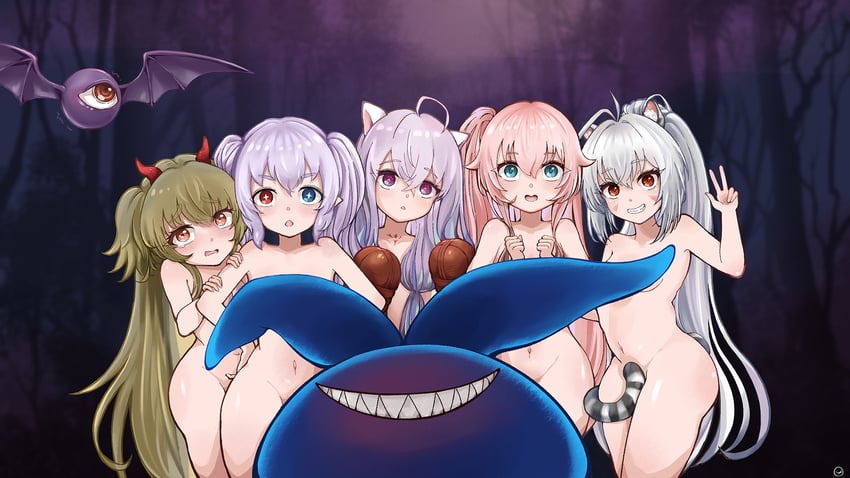 rou, twing glutti, refithea, yuri, seir, and 1 more (brown dust and 1 more) drawn by user_cmxr5458