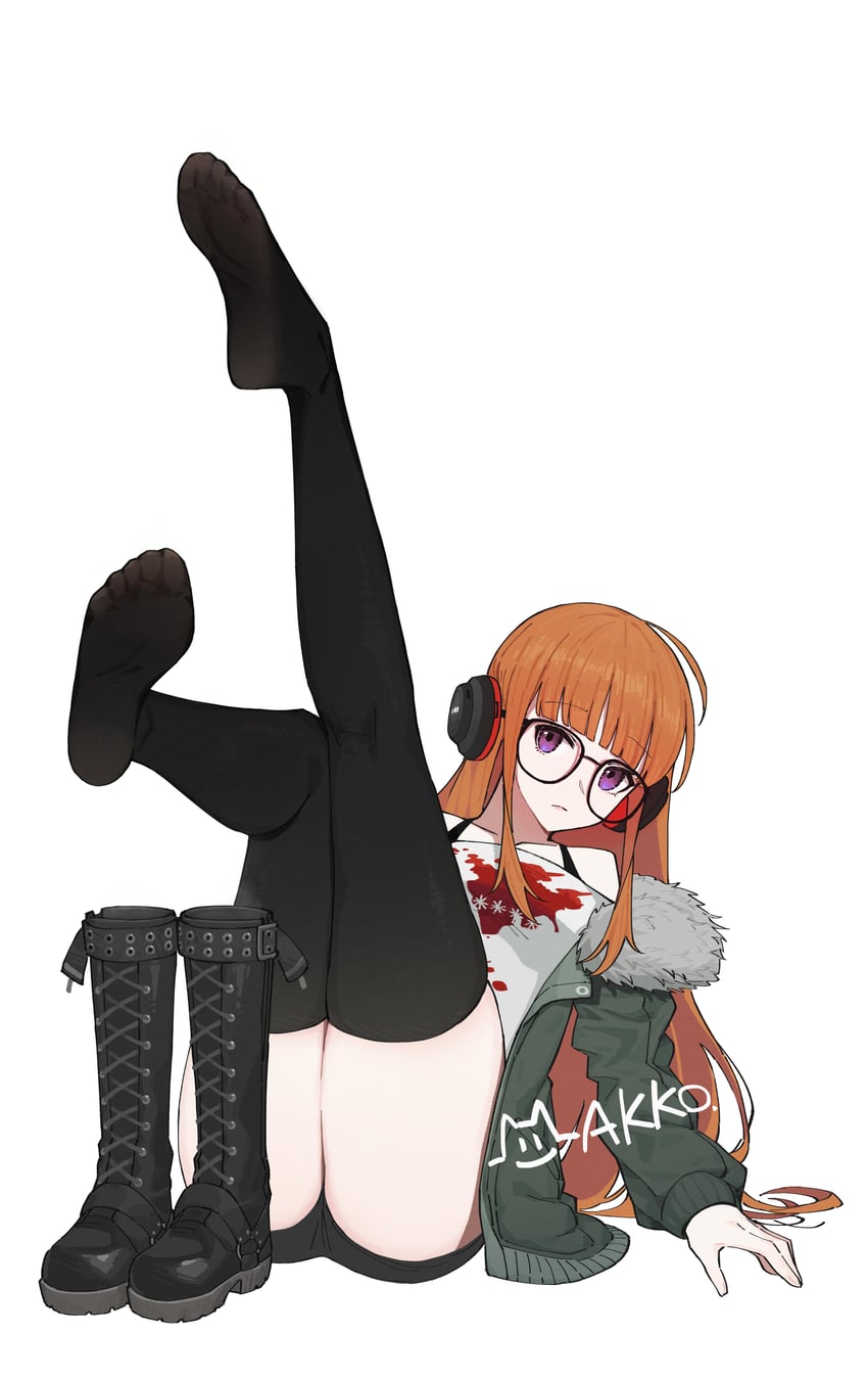 sakura futaba (persona and 1 more) drawn by lan_mao_akko