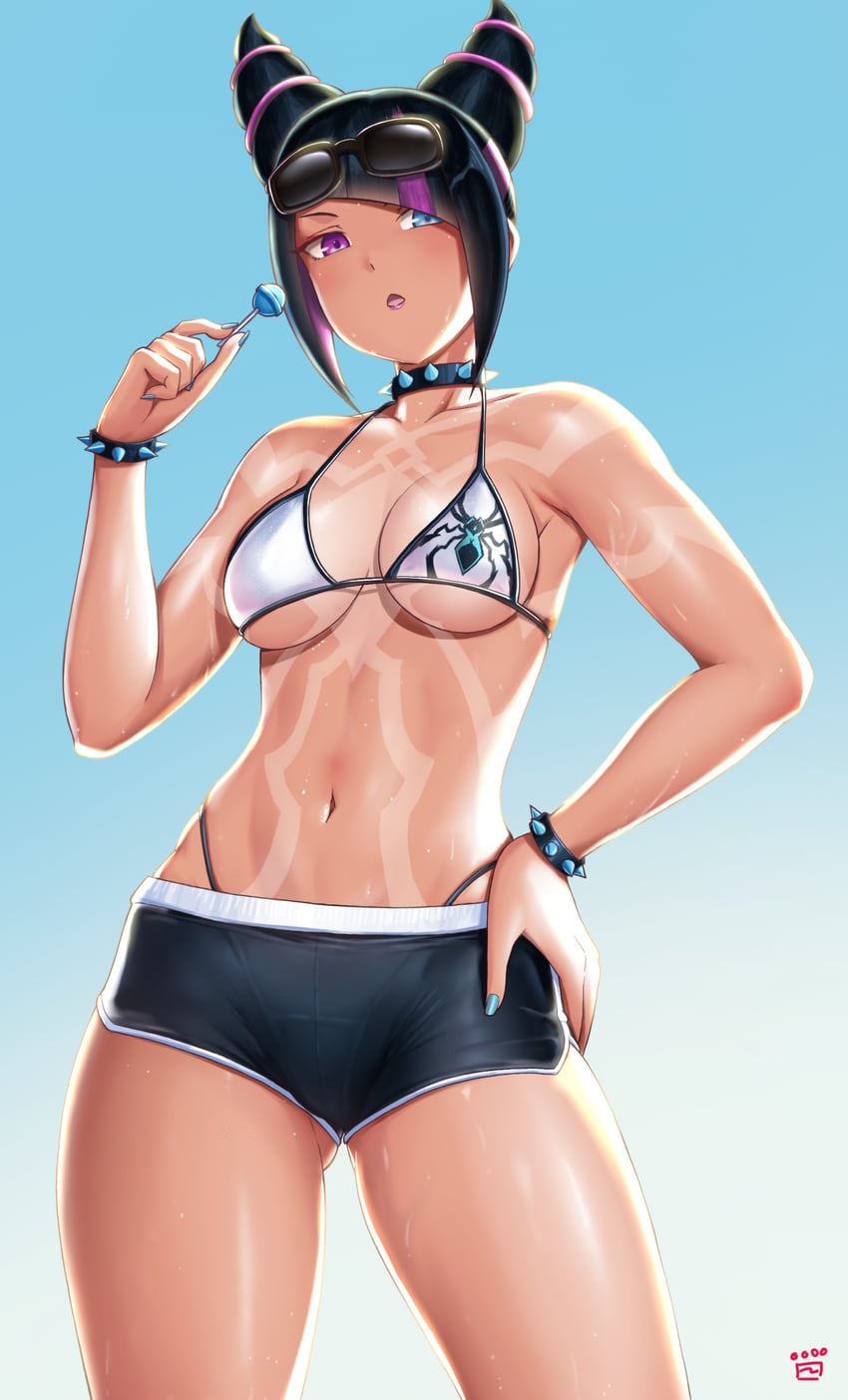 han juri (street fighter and 1 more) drawn by finalcake