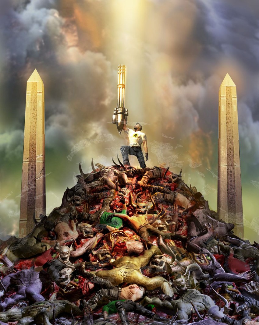 sam stone, beheaded kamikaze, kleer skeleton, gnaar, beheaded bomber, and 1 more (serious sam)