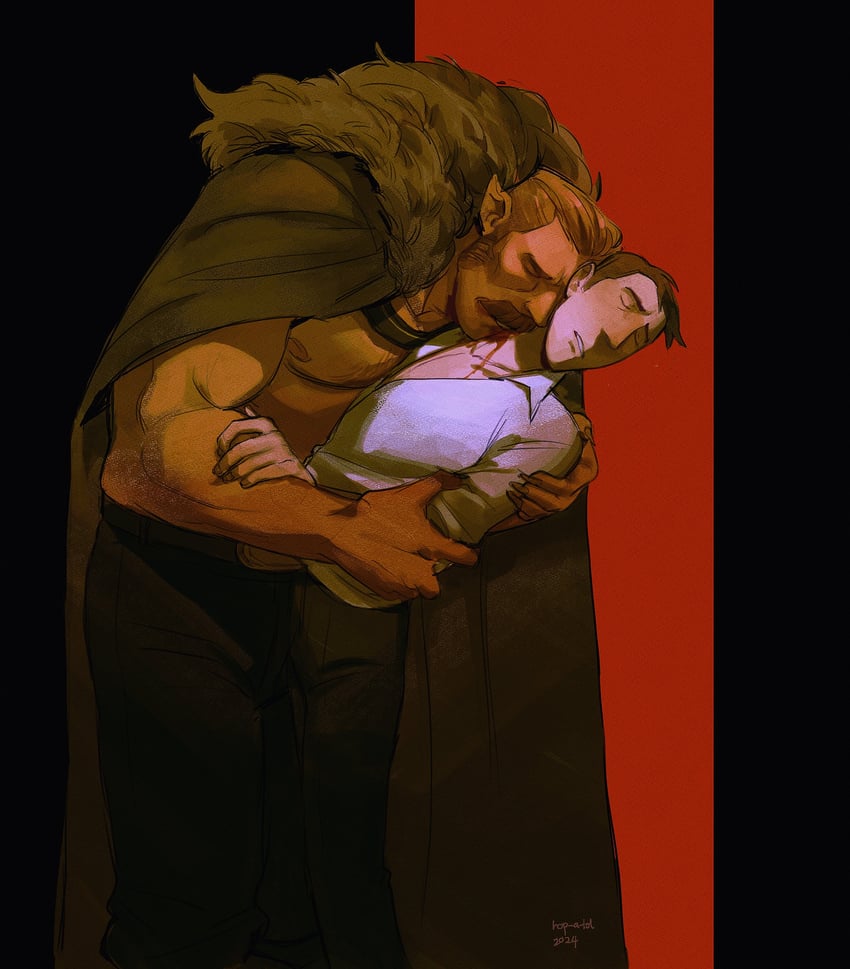 saxton hale and mr. bidwell (team fortress 2 and 1 more) drawn by citrus0lemon