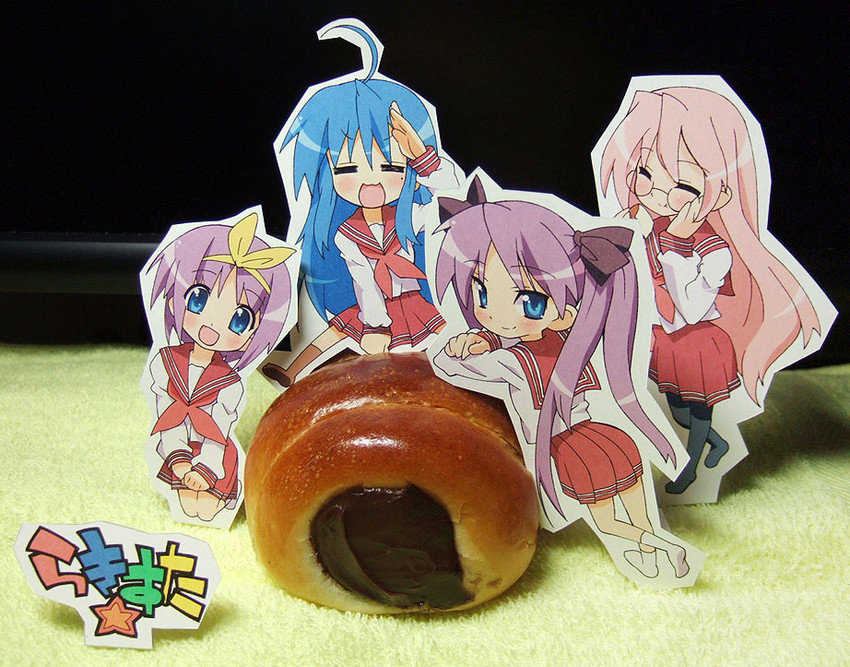 hiiragi kagami, izumi konata, hiiragi tsukasa, and takara miyuki (lucky star) drawn by shinozuka_atsuto