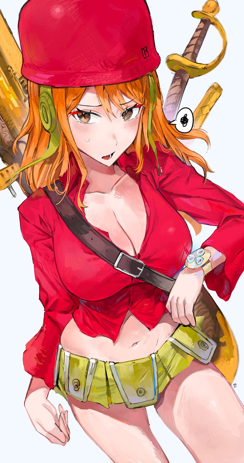 nami (one piece and 1 more) drawn by odyssey_21