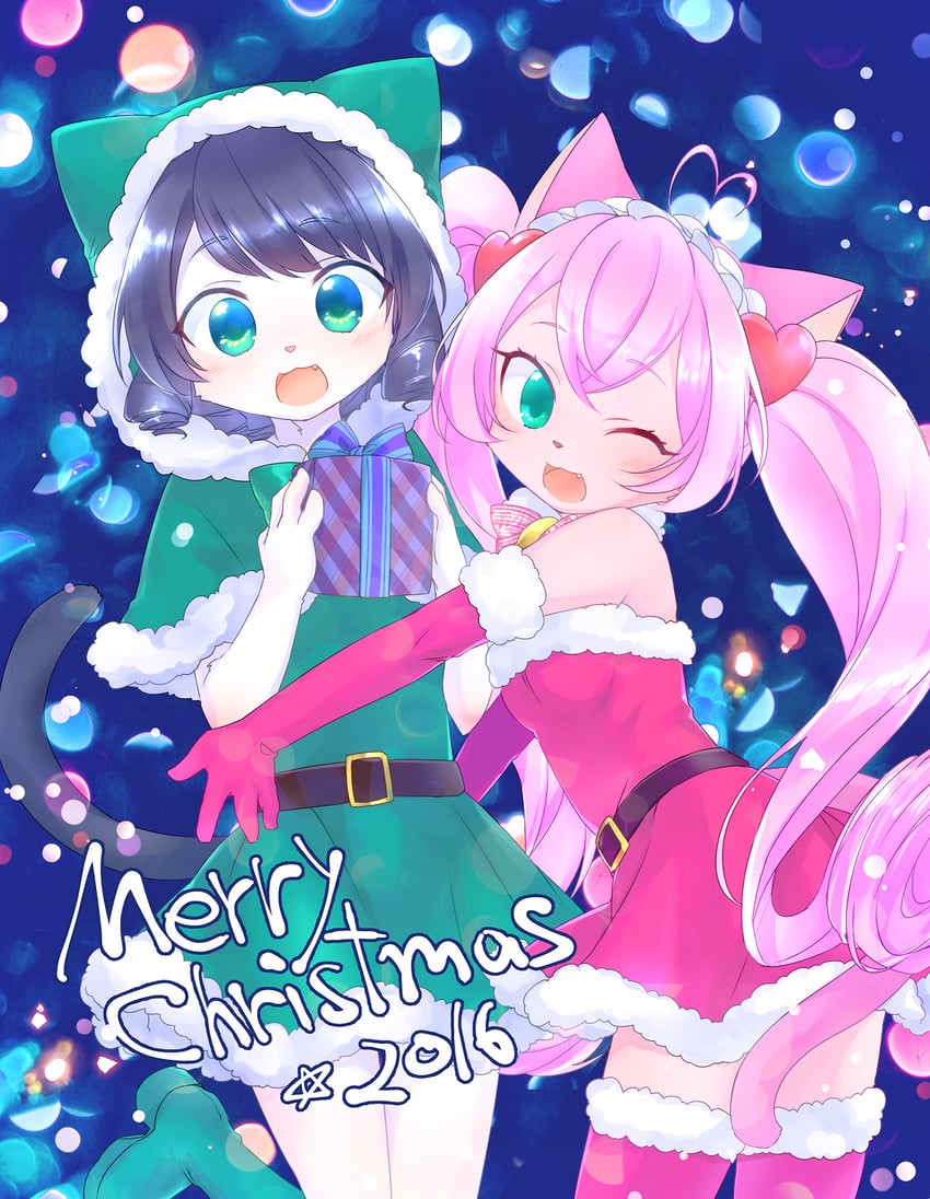 cyan and rosia (show by rock!!) drawn by kyuuri_(miyako)