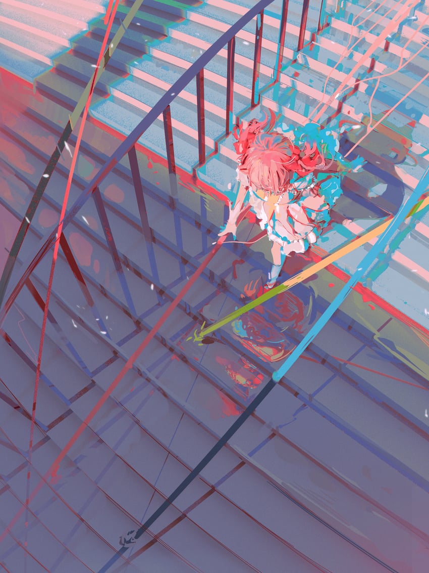 kaname madoka (mahou shoujo madoka magica) drawn by iino_qwq