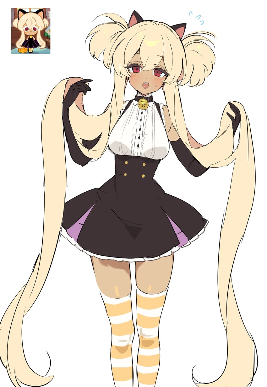 caramel choux cookie (cookie run and 1 more) drawn by ohta_guk_hip