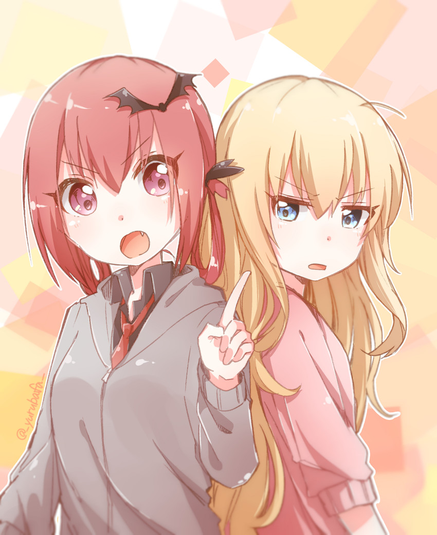 satanichia kurumizawa mcdowell and gabriel tenma white (gabriel dropout) drawn by bafarin
