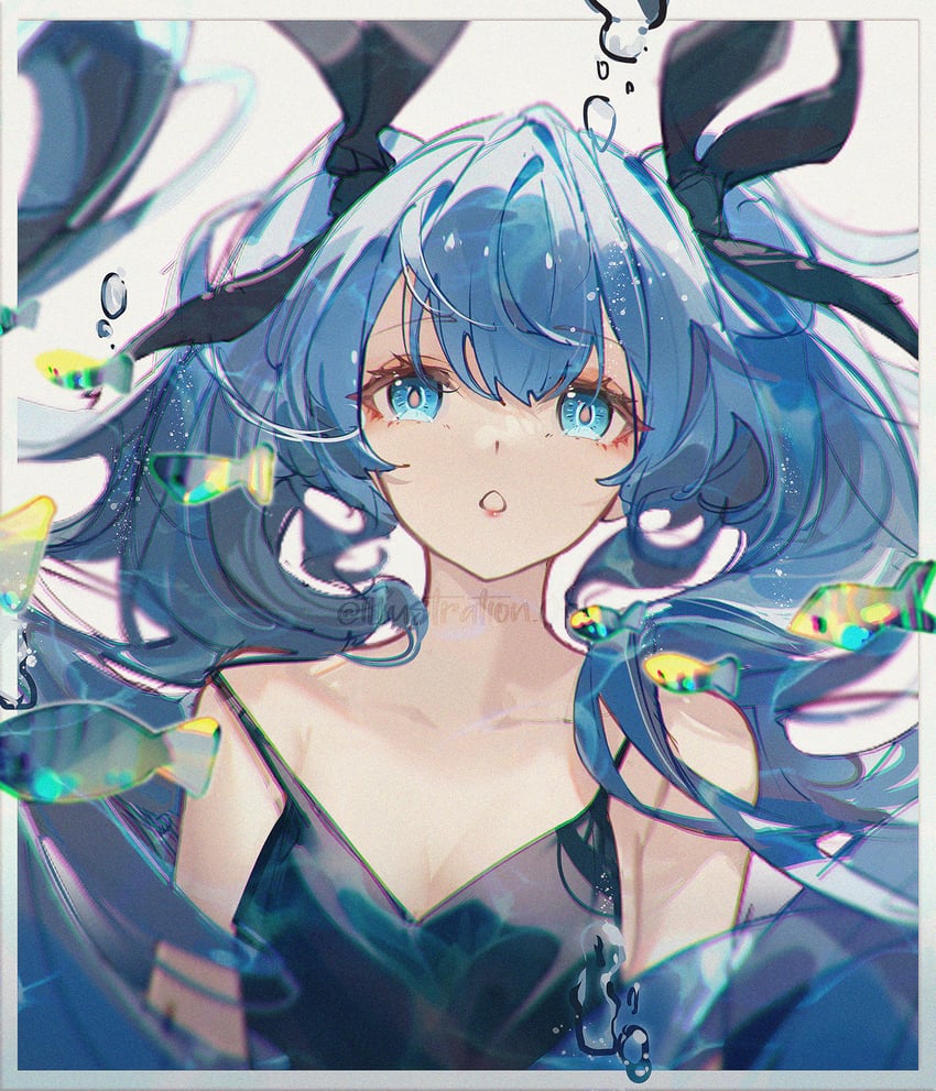 hatsune miku (vocaloid and 1 more) drawn by openvl