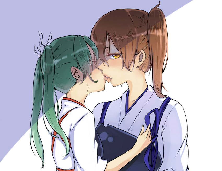 kaga and zuikaku (kantai collection) drawn by kotori_(b-i-r-d)