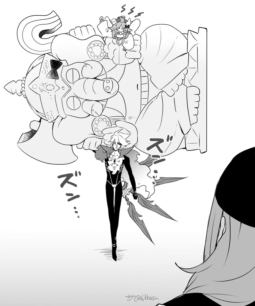 karna, jinako carigiri, ganesha, great stone statue god, and ashoka (fate and 1 more) drawn by rokkasana