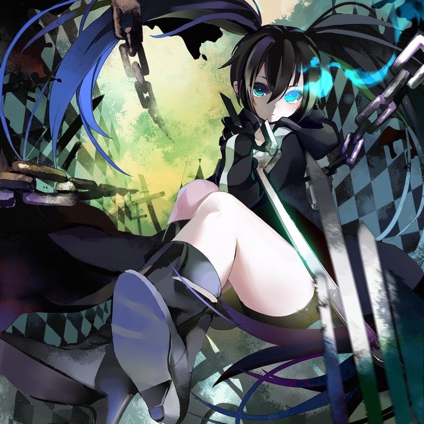 black rock shooter (black rock shooter) drawn by sheska_xue