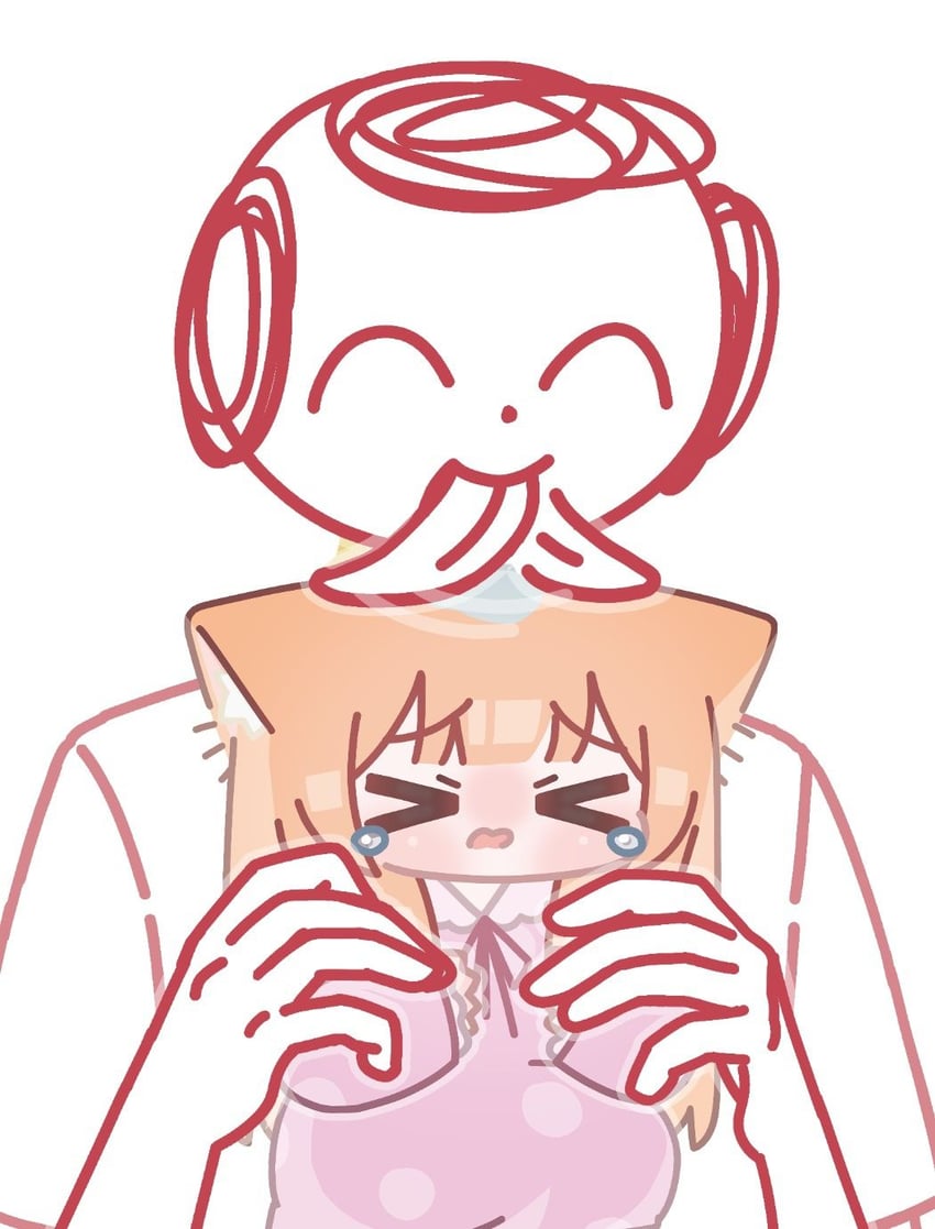 sensei, doodle sensei, and mari (blue archive) drawn by horuhara