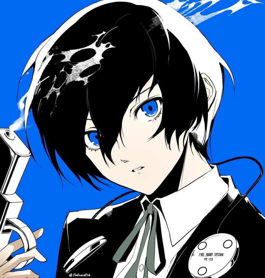 yuuki makoto (persona and 1 more) drawn by balloooonfish