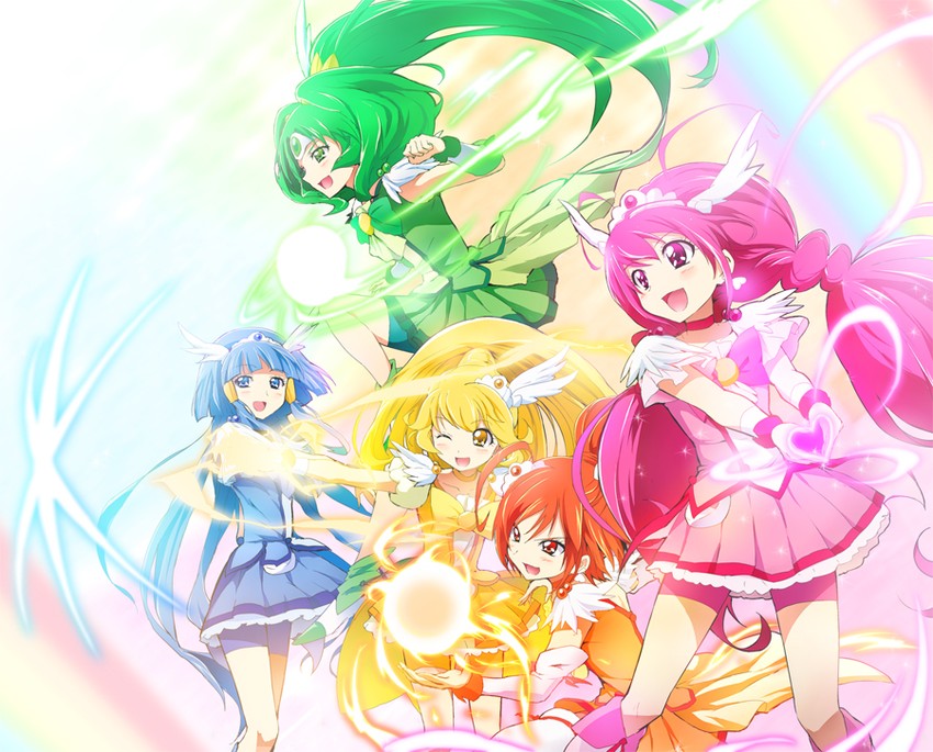 midorikawa nao, kise yayoi, aoki reika, hino akane, hoshizora miyuki, and 5 more (precure and 1 more) drawn by kakiuchi_itsuki