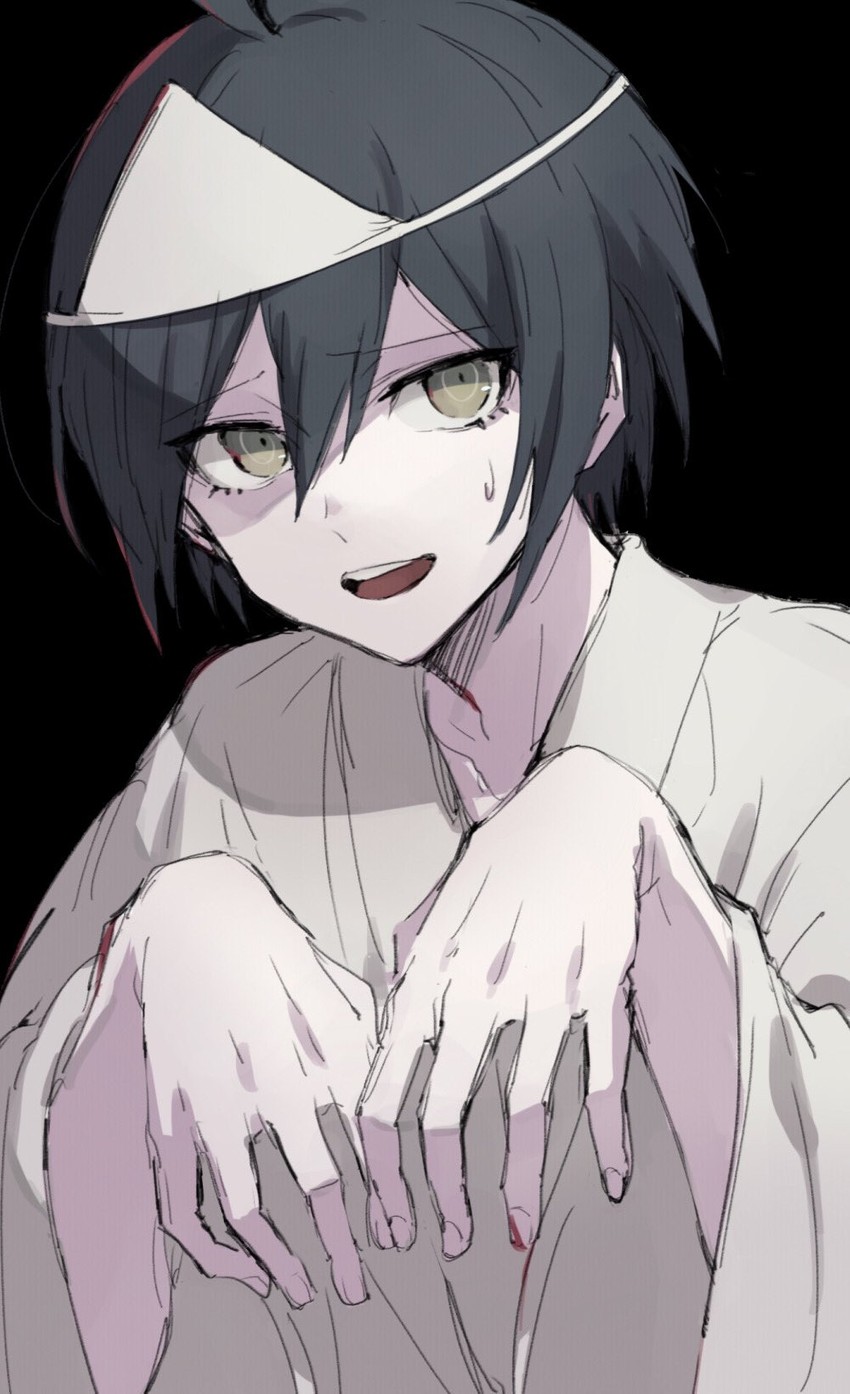 saihara shuichi (danganronpa and 1 more) drawn by asuna_(doruru-mon)