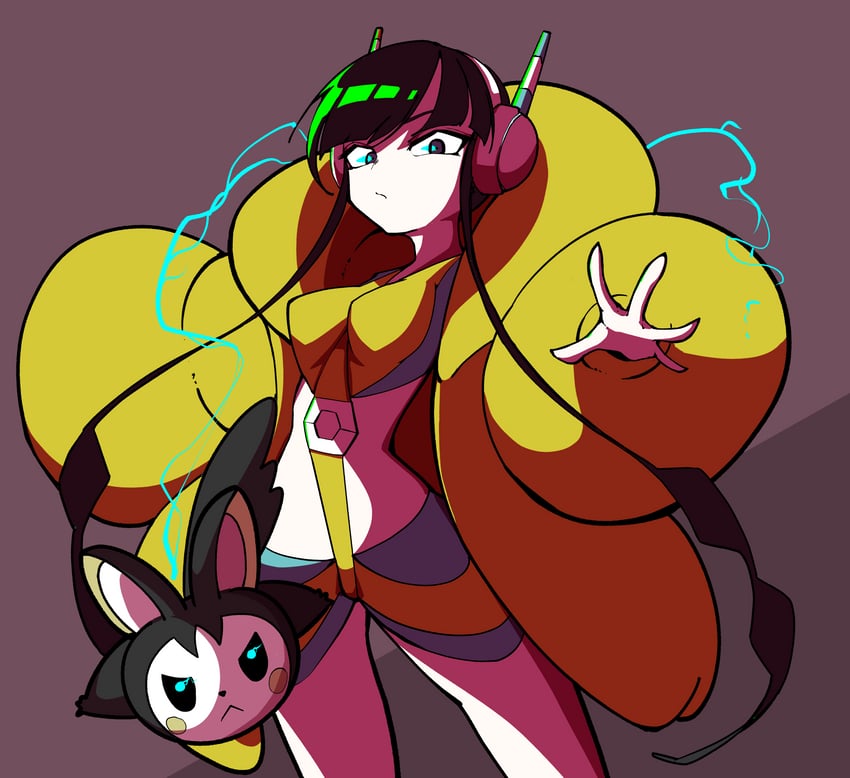 elesa and emolga (pokemon and 1 more) drawn by user_ydyh4577
