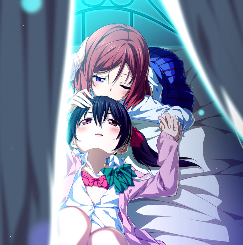 nishikino maki and yazawa nico (love live! and 1 more) drawn by 2c=galore