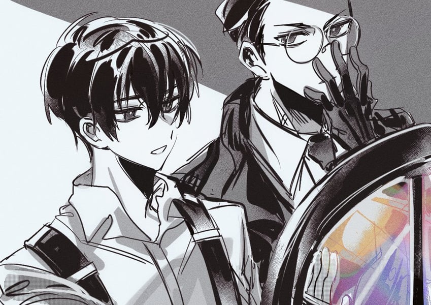 yi sang and gubo (project moon and 1 more) drawn by gapamopa