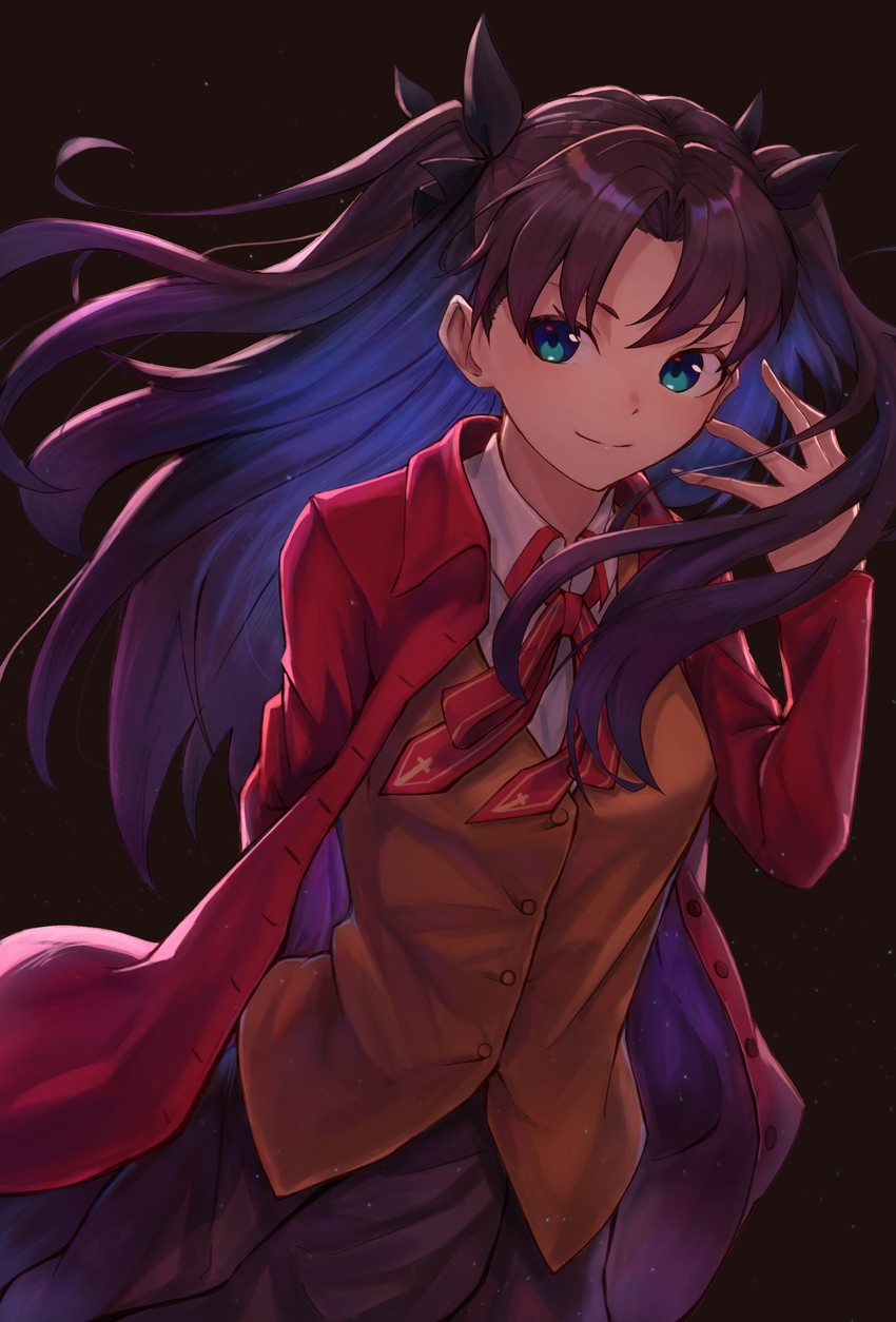tohsaka rin (fate and 1 more) drawn by kuen_(kuennn12)