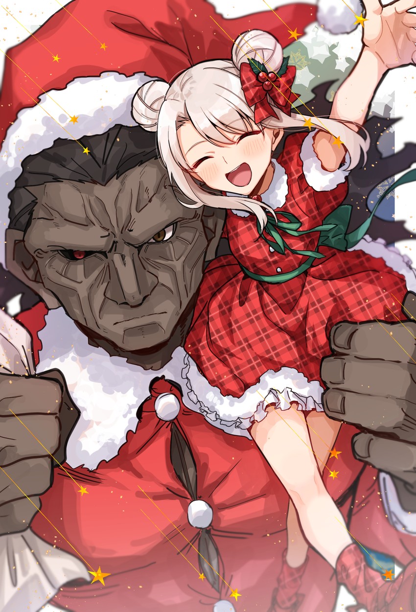 illyasviel von einzbern and heracles (fate and 1 more) drawn by wasa_(wanosabi)