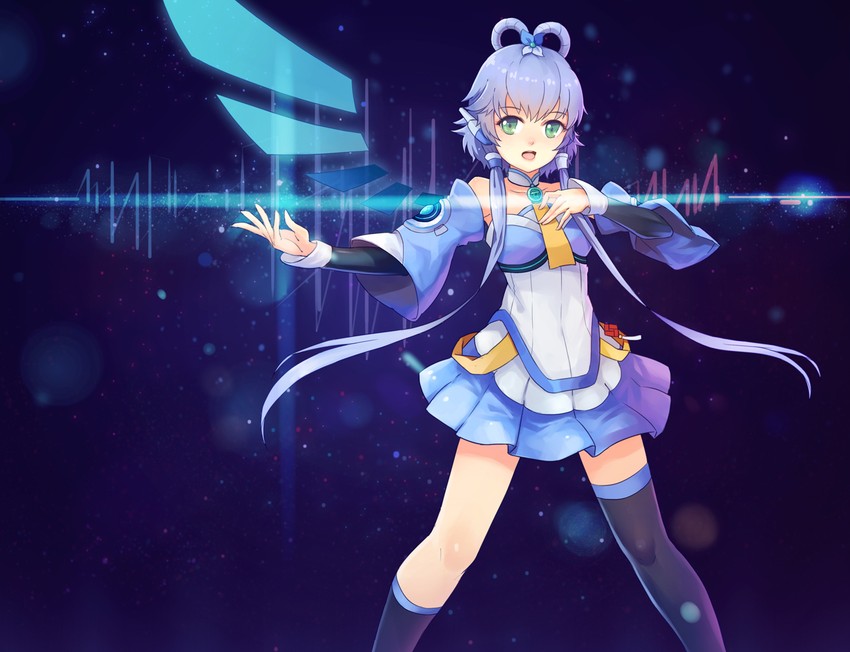 luo tianyi and luo tianyi v3 (vocaloid and 1 more) drawn by jun_(goodgun7)