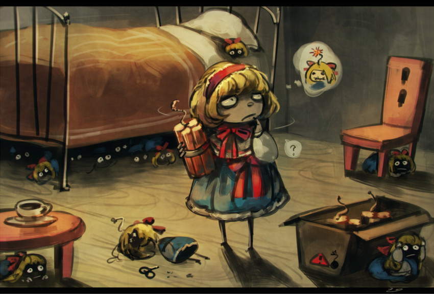 alice margatroid and shanghai doll (touhou) drawn by koto_inari