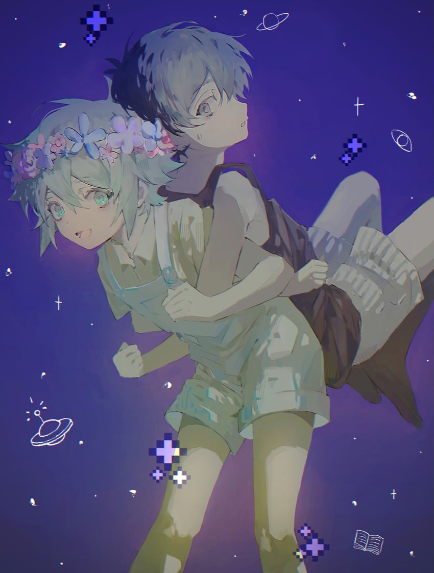 omori and basil (omori) drawn by tomomu_0
